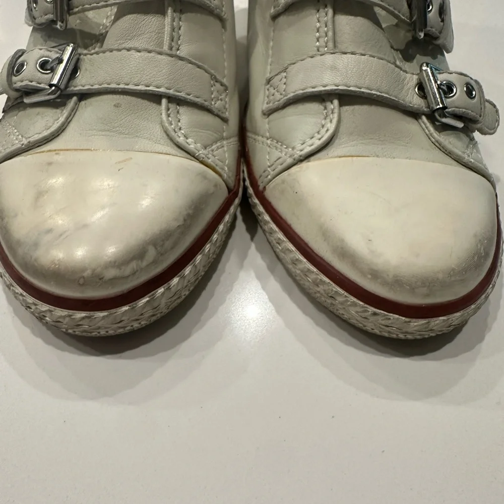 Ash Women's White High-Top Wedge Sneakers - Picture 2 of 9